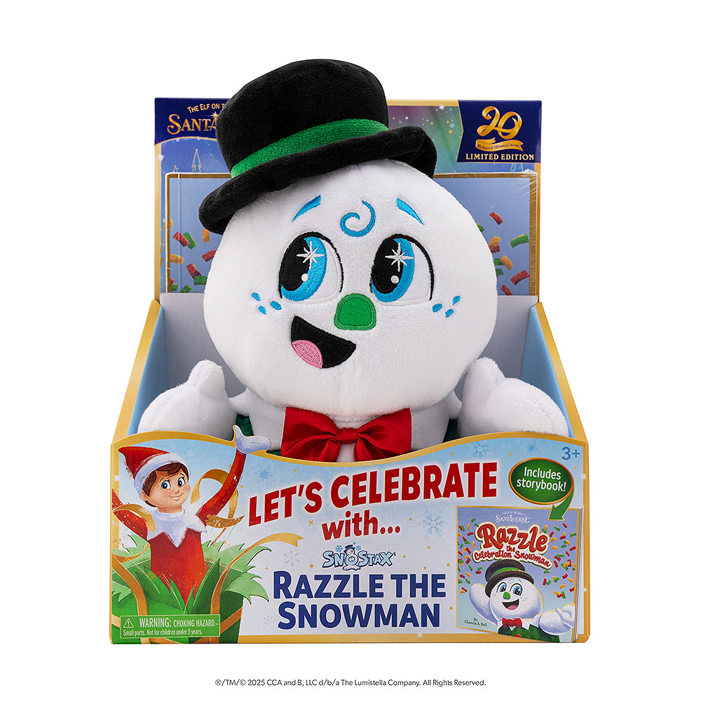 SnoStax Razzle the Snowman Plush and Book - Image 6