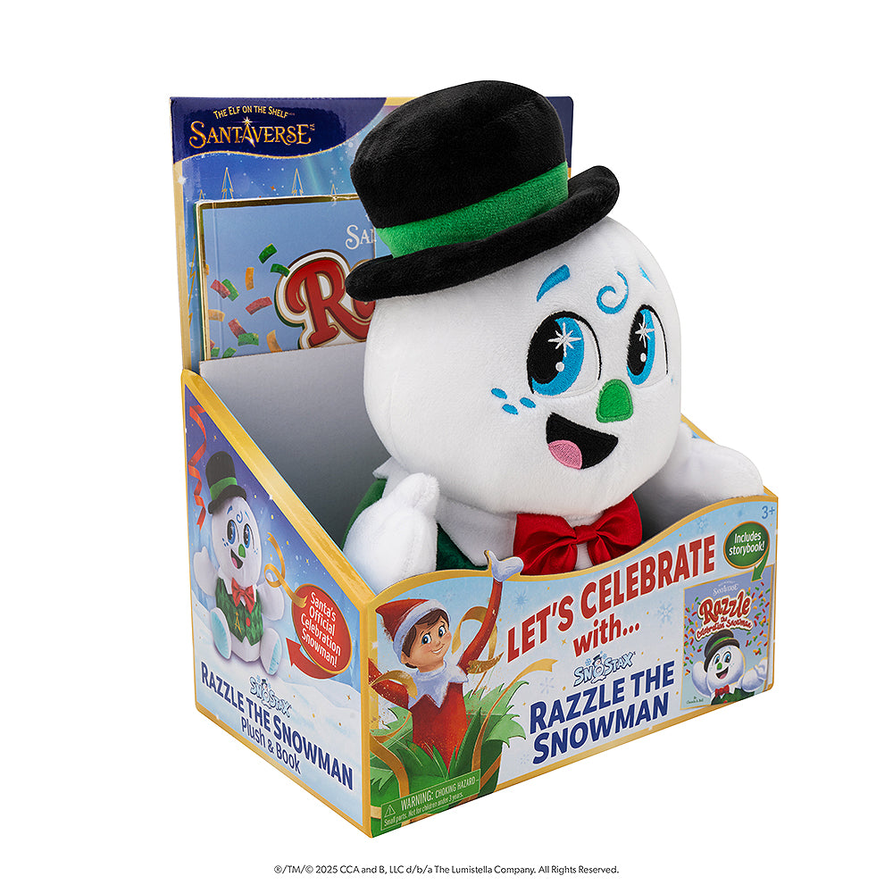 SnoStax Razzle the Snowman Plush and Book - Image 7