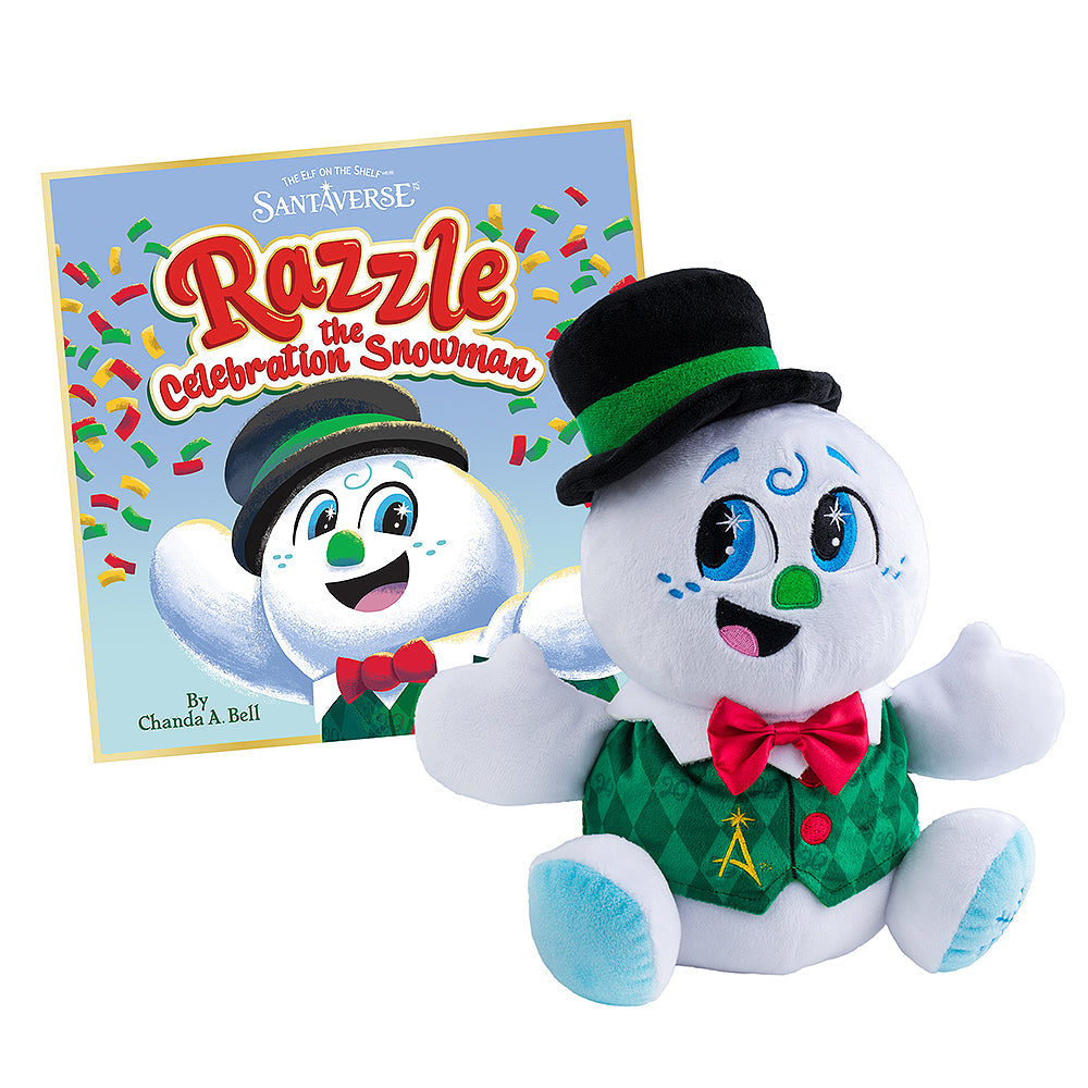 SnoStax Razzle the Snowman Plush and Book