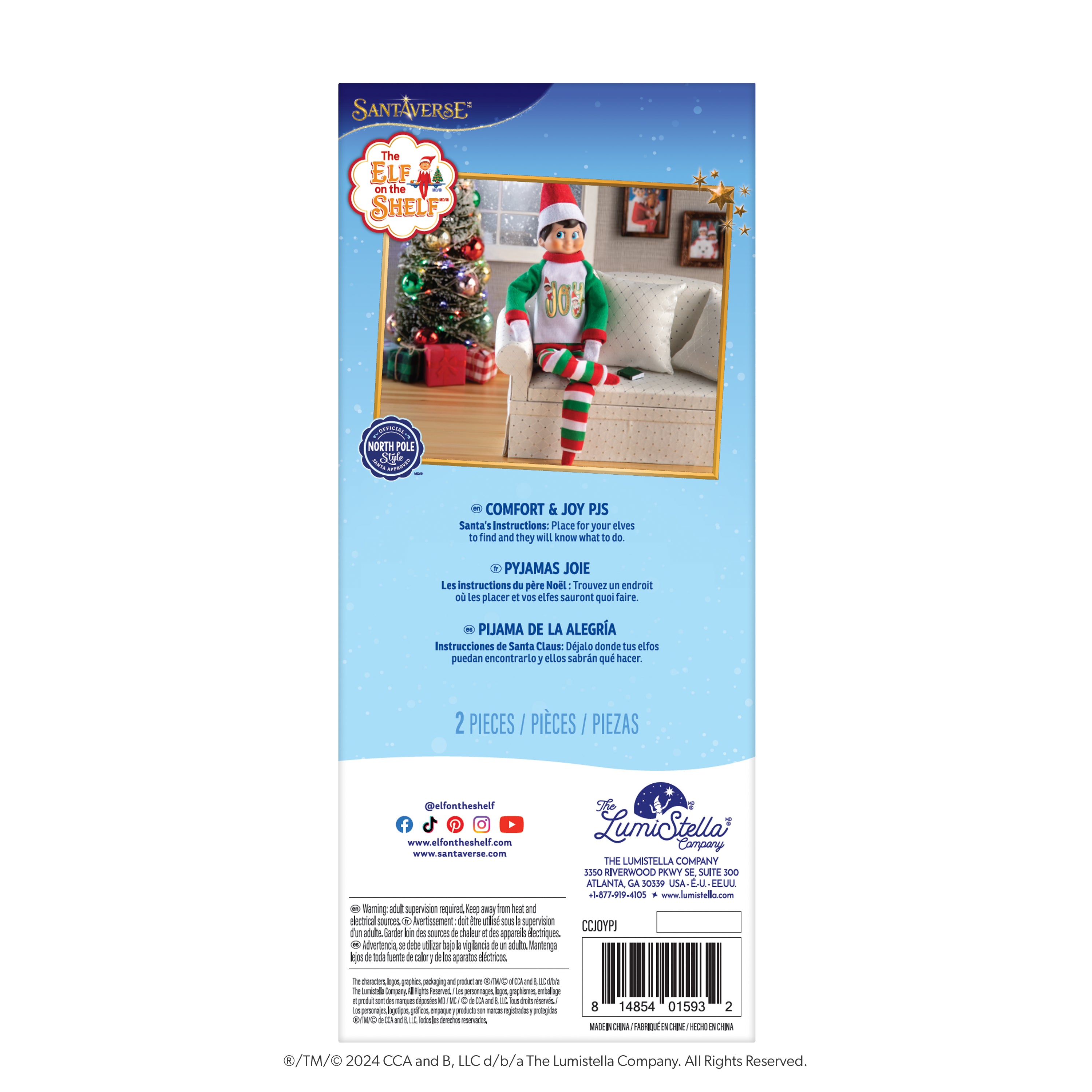 Claus Couture Collection Comfort & Joy PJs - Image 5