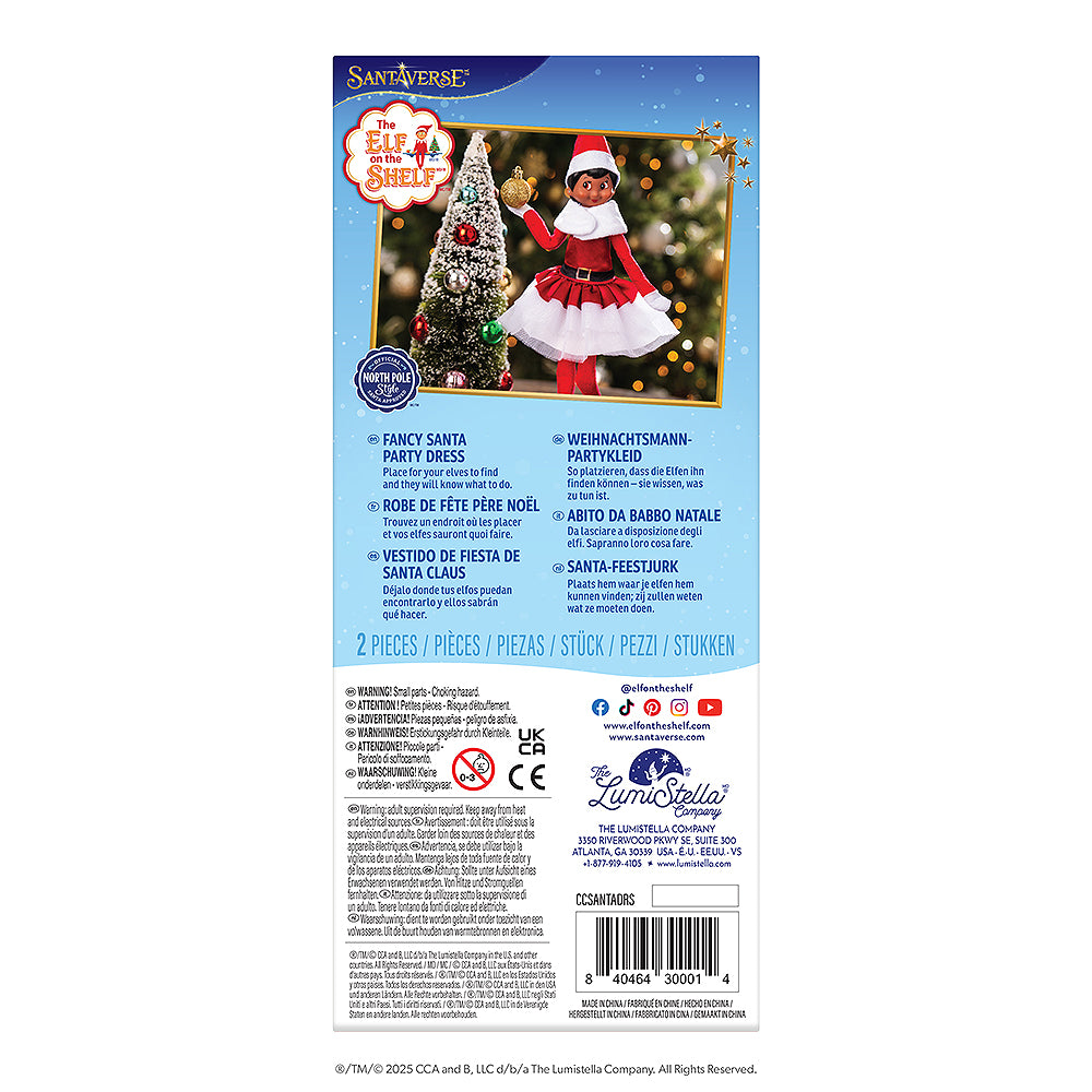 Claus Couture Collection Fancy Santa Party Dress - Image 5